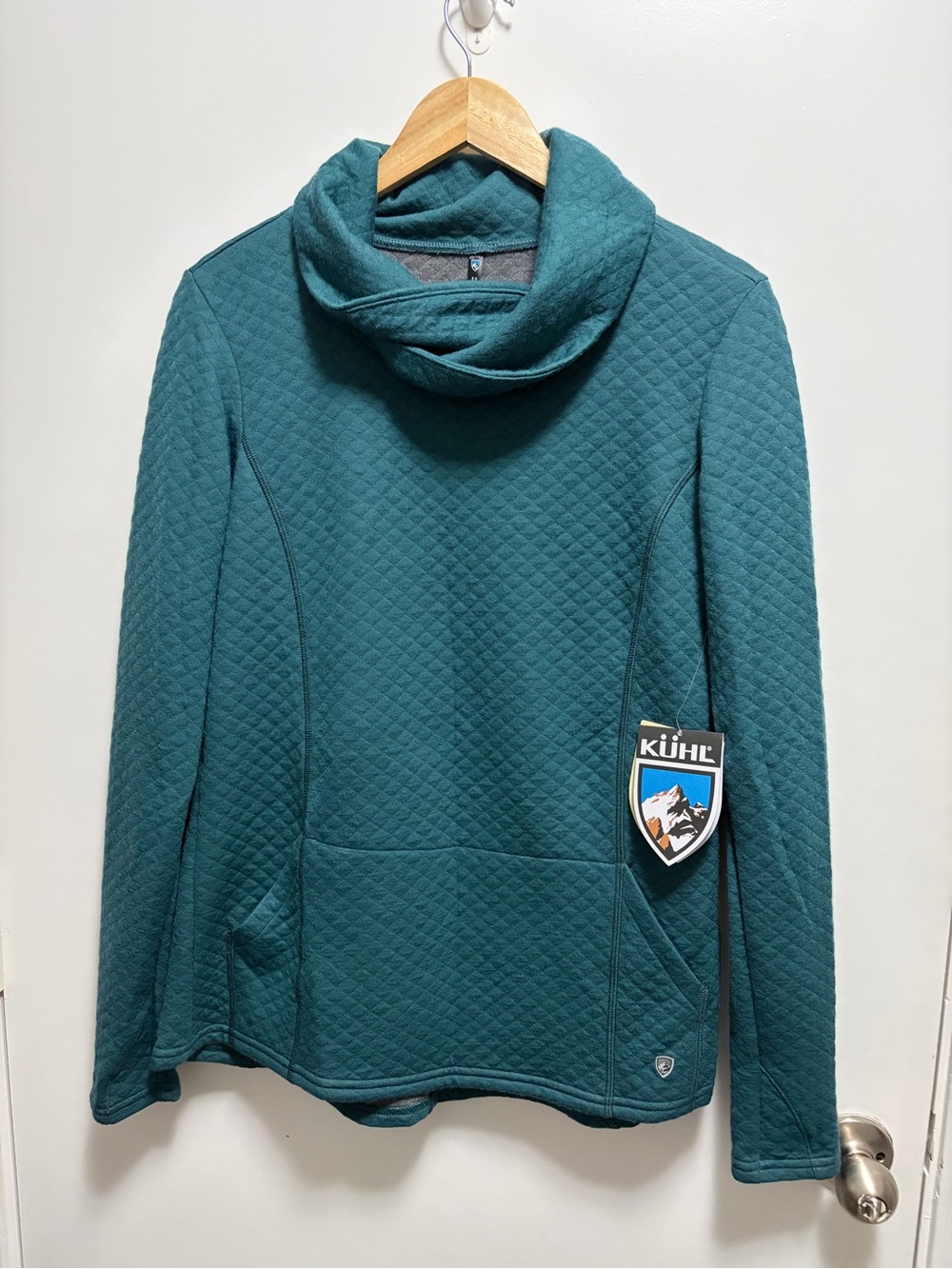 NWT KÜHL Women's Athena Quilted Cowl Neck Pullover Size Medium